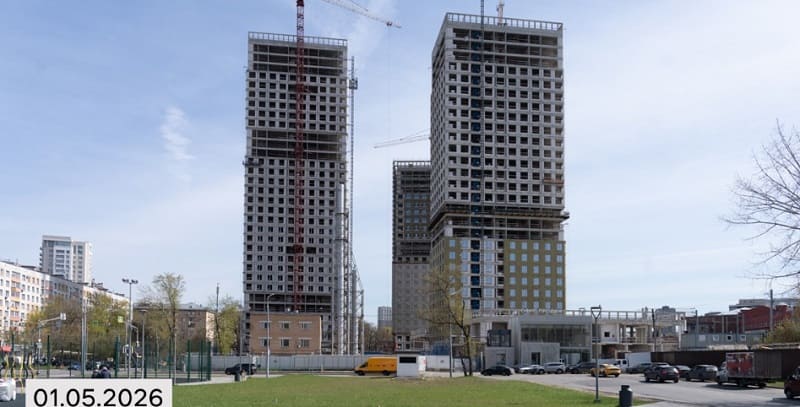 Панорама парка Сокольники из окна квартиры